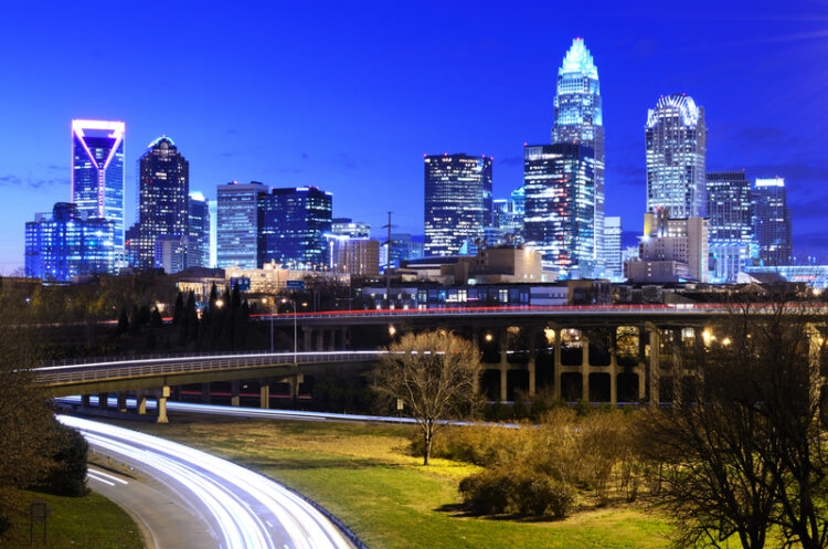 Charlotte in North Carolina will benefit from new express lanes to the south of the city – image courtesy of © Sean Pavone| Dreamstime.com