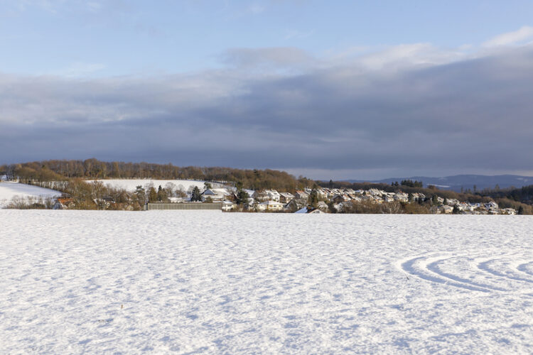 Winter time in the quaint German village of Eschenhahn: traffic relief is coming in the form of a bypass, but not for seven years (image © Meinzahn/Dreamstime)