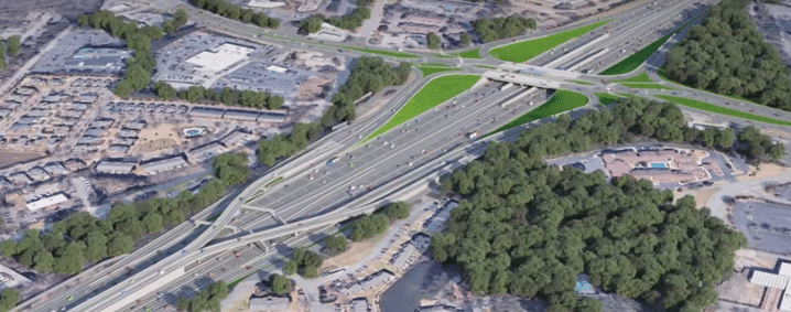 Work is underway for the $4.6 billion Georgia 400 Express Lanes Project in Atlanta, Georgia – image courtesy of US Department of Transportation