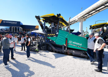The new generation Vögele asphalt pavers offer high performance and finish quality
