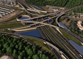Lane Construction, the US subsidiary of Italian firm Webuild, is carrying out a $582 million project for Florida Department of Transportation – image courtesy of Lane Construction