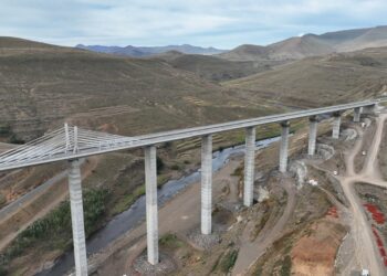 Webuild has headed the partnership to build the new Senqu Bridge in Lesotho – image courtesy of Webuild