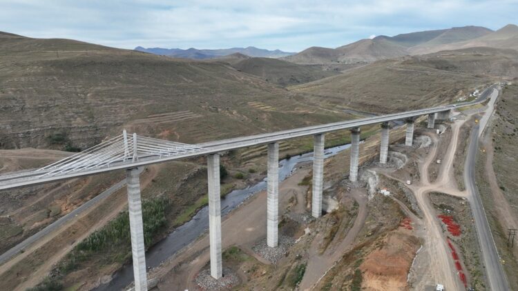 Webuild has headed the partnership to build the new Senqu Bridge in Lesotho – image courtesy of Webuild