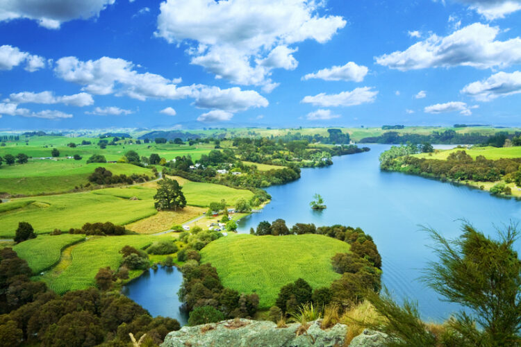 New Zealand’s scenic Waikato area will benefit from better transport connectivity once a 16km extension to the Wikato Expressway is complete – (image - Nmint| Dreamstime.com)