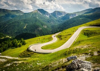 The Plöckenpass linking Austria and Italy is one of several winding routes in the area popular with motorcycle travellers and other tourists due to its stunning scenery – image courtesy of © Deepgreen| Dreamstime.com