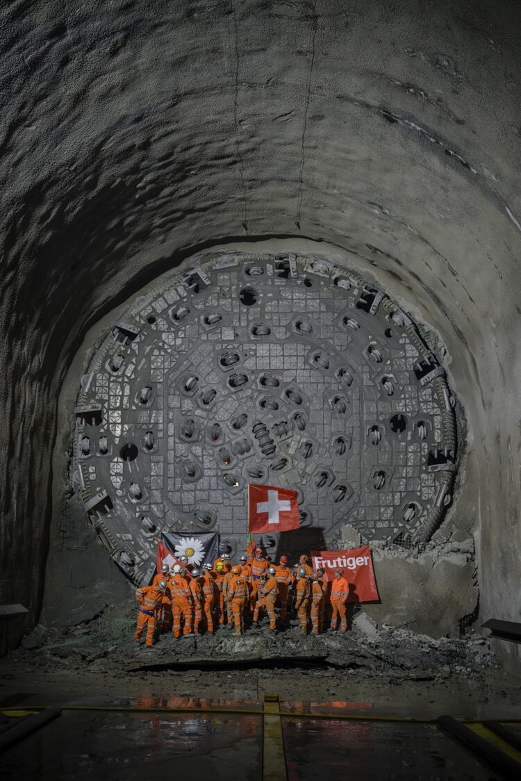 Breakthrough has been achieved by the TBM carrying out the drive for the first stretch of the second bore of the Gotthard Road Tunnel