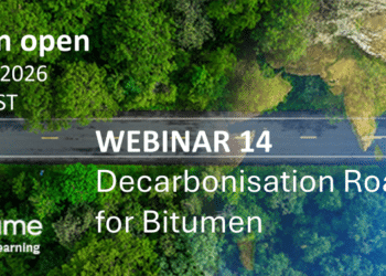 The roadmap defines a collective industry ambition and identifies a pathway to reduce by 73%, in relation to 1990, greenhouse gas emissions associated with bitumen production by 2050 (Image: Eurobitume)