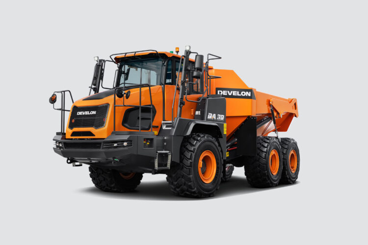 The cab of the latest Develon ADT is said to offer high visibility for the operator (image: Develon)