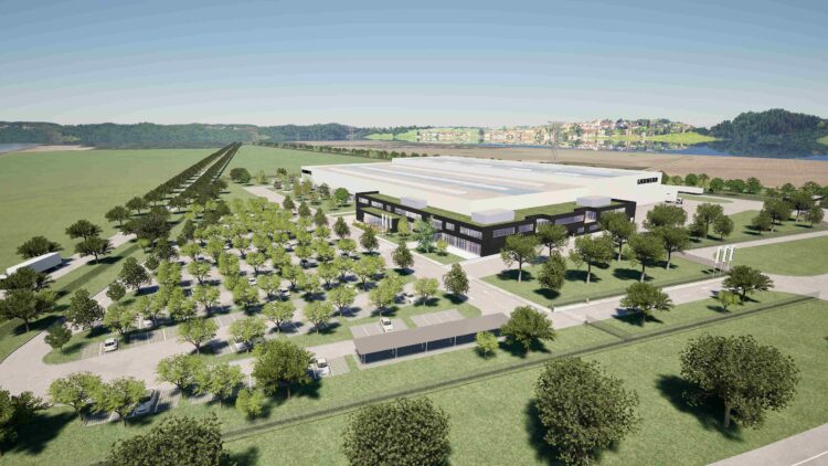 Artist’s impressions of the Liebherr factory at Nambsheim where driver’s cabs for the group’s earthmoving machines will be manufactured from 2028 (Image: Liebherr)