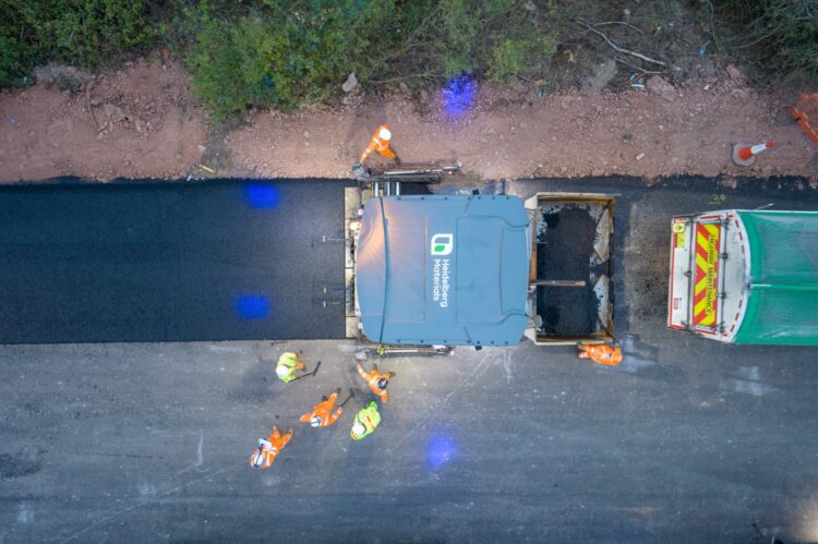 Heidelberg Materials and AECOM have won an award for the M5 Junction 26 upgrade project (Image: Somerset Council)