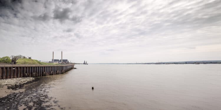 A TBM will drive a new tunnel under the the River Thames from Tilbury